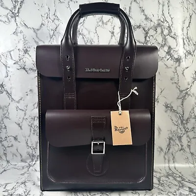 Buy DR MARTENS Burgundy Backpack Kiev Smooth Leather BNWT Authentic Laptop Bag • 124.99£