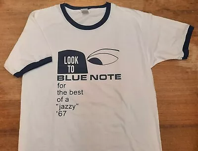 Buy Blue Note Jazz Club Ringer T-shirt Vintage Style Vinyl LP Record Label Album 60s • 18£