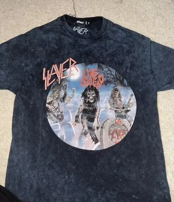 Buy Slayer T Shirt Metal Rock Band Merch Tee Size Medium • 11.50£