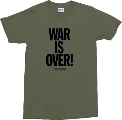 Buy 'War Is Over' T-Shirt - John Lennon, Protest, Various Colours • 19.99£
