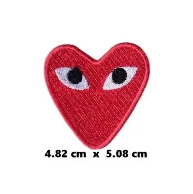 Buy HEART Embroidered Patches Sew Iron On Patch Transfer Clothes Crafts Badges • 3.15£