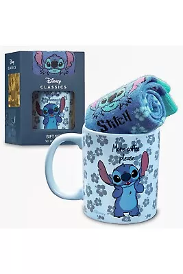 Buy Disney Mug And Socks Gift Set - Lilo And Stitch Gifts - Stitch • 16.49£