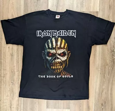 Buy Iron Maiden T-Shirt Size XL Book Of Souls 2016 World Tour Black Rock Metal • 19.99£