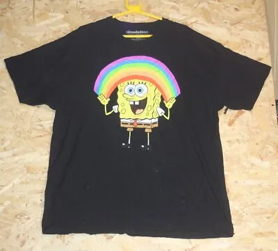 Buy Spongebob SquarePants Men's Pride Rainbow T-Shirt 2XL • 18£