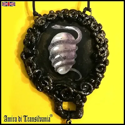 Buy Alchemy Talisman Art Necklace Pendant Protective Amulet Snake Jewelry Cosmic Egg • 133£
