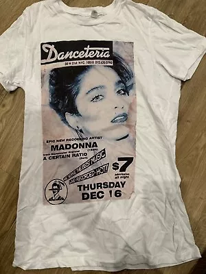 Buy Madonna Danceteria Everybody T Shirt Ladies Large Fitted Celebration Tour • 7£
