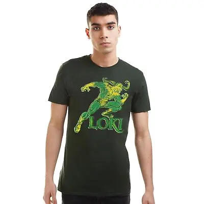Buy Marvel Mens T-Shirt Mischievous Loki Top Tee S-2XL Official • 13.99£