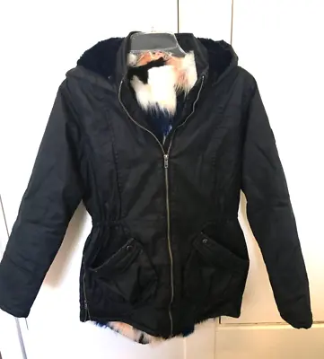 Buy Navy Winter Jacket - Age 13 (Fleece Body And Hood - Super Warm) • 0.99£