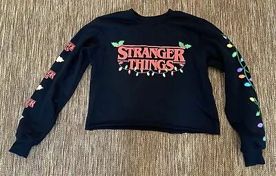 Buy Stranger Things Christmas Pullover Sweatshirt Women's Size Small • 16.09£