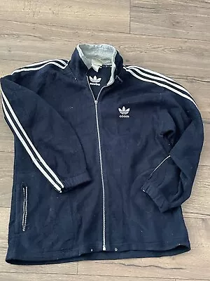 Buy Adidas Originals Vintage Fleece Jacket Size 6 L To Xl • 9.99£