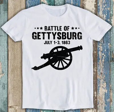 Buy Battle Of Gettysburg Civil War Battle Vacation Meme Funny Gift Tee T Shirt M1269 • 7.35£