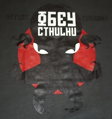Buy  Refuse Tyranny, Obey Cthulhu  Parody Mashup Women's XL Shirt Teevillain • 17.01£
