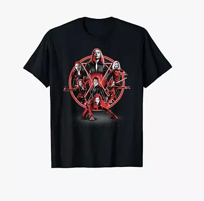 Buy Marvel Avengers Black Widow Multiplied T-Shirt  LARGE DARK GREY • 14£