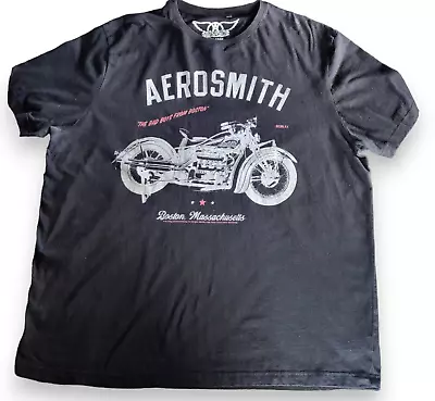 Buy Aerosmith Vintage Motorcycle  T-Shirt Large Band Shirt Motorbike XXL • 14.99£