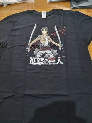 Buy  Official Attack On Titan Erin Black Size S T Shirt Bnwt • 6.99£