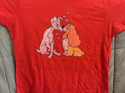 Buy Disney’s Lady And The Tramp Red Tramp Red T Shirt  • 14.17£