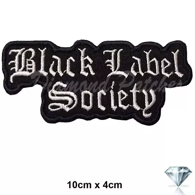 Buy Society Embroidery Black  Patch Iron Sew On Goth  Fashion Badge Biker • 2.49£