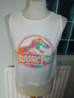 Buy Jurassic Park Crop Top T Shirt Size 12 • 3.95£