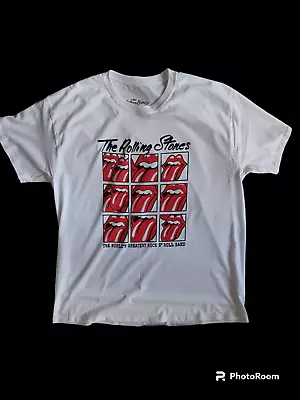 Buy Mens The Rolling Stones T-Shirt Officially Licensed White Sizes L - 4XL • 9.95£