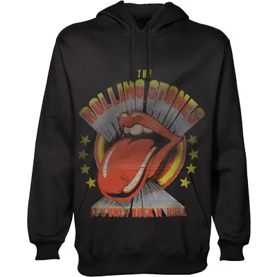 Buy The Rolling Stones 'It's Only Rock N' Roll' (Black) Pull Over Hoodie - OFFICIAL! • 26.99£
