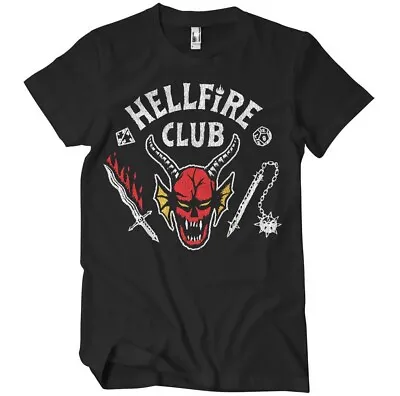 Buy Stranger Things Official Hellfire Club T -Shirt - Mens  Black • 12.95£