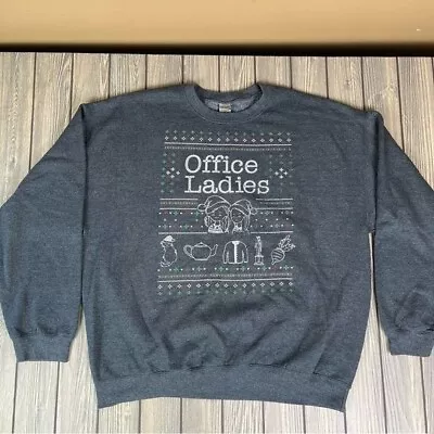 Buy The Office Ladies Christmas Winter Crewneck Sweatshirt • 18.94£