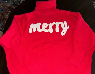 Buy Womens Brand New Plus Size 3XL 'Merry' Christmas Holiday Pullover Sweater • 5.97£