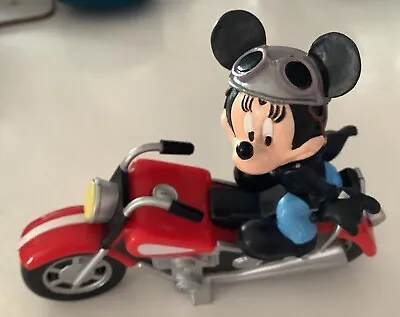 Buy Mickey Mouse Motorcycle Figure Red Black Moto Jacket Helmet Goggles Interactive • 5.99£