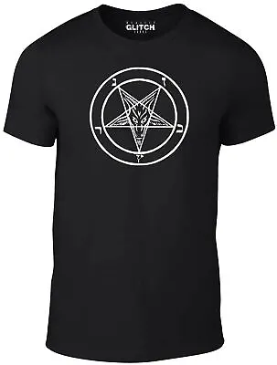 Buy Baphomet Sigil T-Shirt - Funny T Shirt Satan Retro Devil Bible Anti Christ Witch • 12.99£