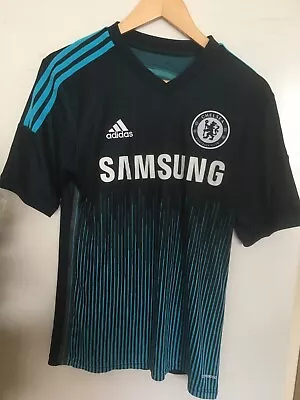 Buy T-shirt Football Adidas Men Boys Size S Chelsea Fabregas Play Sport Navy • 3.49£