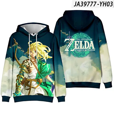 Buy Kid' Zelda: Tears Of Kingdom Hoodies Spring Pullover Coat Teen Hoodie Sweatshirt • 25.30£