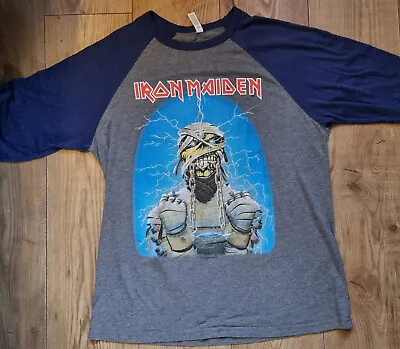 Buy Iron Maiden Powerslave Official Baseball Shirt Large '2014 LLP' NM Condition • 49.95£