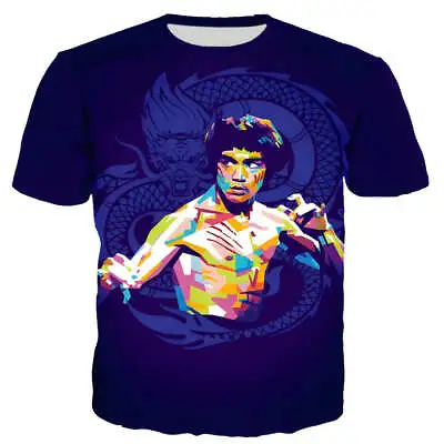 Buy Bruce Lee T-Shirt Vintage Blue • 14£