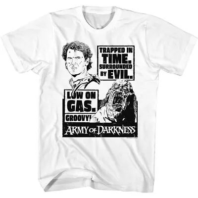 Buy Army Of Darkness Movie Trapped In Time Surrounded By Evil Men's T Shirt • 46.19£