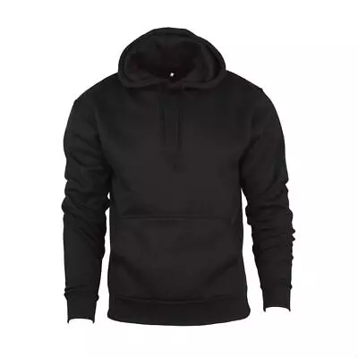 Buy Mens Pullover Hoodie Fleece Sweatshirt Hoody Men Plain Hooded Jumper Top S -2XL  • 10.45£