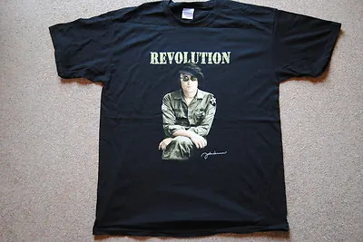 Buy John Lennon Revolution Photo Combats Signature T Shirt New Official Beatles • 10.99£