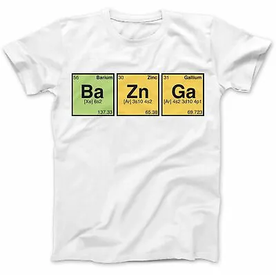 Buy Bazinga T Shirt Periodic Table Big Bang Theory 100% Retro Gift White S- 3xl   • 6.99£