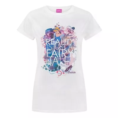 Buy Cinderella Womens/Ladies Reality Is Just A Fairy Tale T-Shirt NS8375 • 14.15£