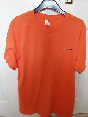 Buy Ed Sheeran T Shirt Orange Large* PLUS* With Back Print, Official Site Purchase  • 9.99£