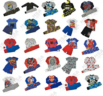 Buy Kids Boys Marvel  DC Comics Pyjamas / PJ's / Superhero Sleepwear, World Book Day • 6.49£