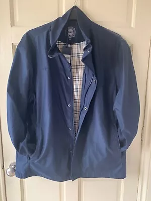 Buy Mens Spring / Summer Jacket Size Large Navy Blue Lightweight Zip Up  Kam K4300 • 10£