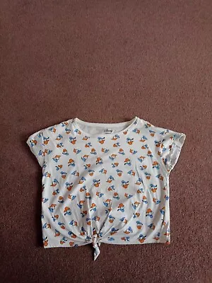 Buy Ladies Disney Donald Duck Tie T Shirt Size 12 • 2.99£
