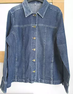 Buy Style By EWM Ladies Denim Jacket - Blue - Side Pockets - Size :  16 • 6.50£