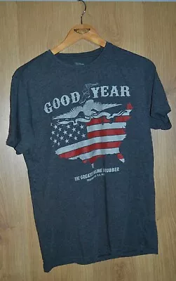 Buy Men’s Official Goodyear American Flag T-Shirt - Size Medium • 6.99£