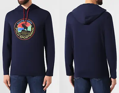 Buy Polo Ralph Lauren Hooded Ls T-Shirt Jersey Hoodie Retro Sweatshirt New L • 126.74£