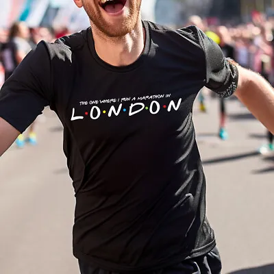 Buy The One Where I Run London Friends T-shirt Funny Gift Top Marathon Ballot Runner • 13.99£