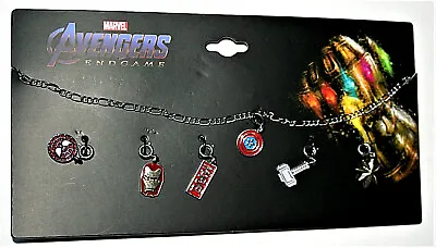 Buy Marvel Comics Avengers Infinity War Thanos Stones Pendant Charm Necklace New MOC • 28.34£
