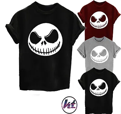 Buy Jack Skellington Halloween Jack Face Nightmare Before Christmas Unisex T-shirt  • 8.99£
