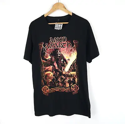 Buy AMON AMARTH Vintage Retro Metal Band Rock T-shirt Graphic SZ L (M9458) • 11.95£