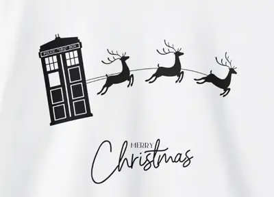 Buy Doctor Who Christmas/Xmas Tardis Sleigh Jumper/Sweater/Sweatshirt/Top. Unisex. • 32.99£